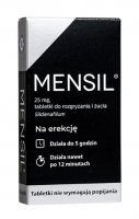 Mensil tabletki do rozgryzania i żucia 25mg 8 tabletek