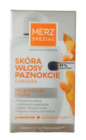 Merz Spezial Skóra Włosy Paznokcie 60 drażetek