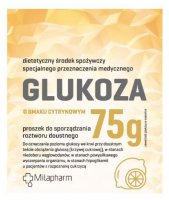 Milapharm Glukoza o smaku cytrynowym proszek 75g