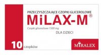 Milax-M, czopki glicerolowe 1500mg dla dzieci, 10 czopków