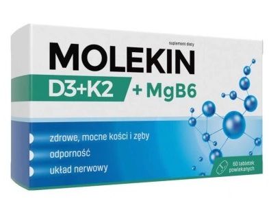 Molekin D3+K2 + MgB6, 60 tabletek powlekanych