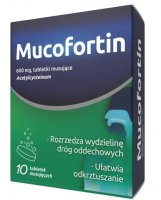 Mucofortin 600mg 10 tabletek musujących
