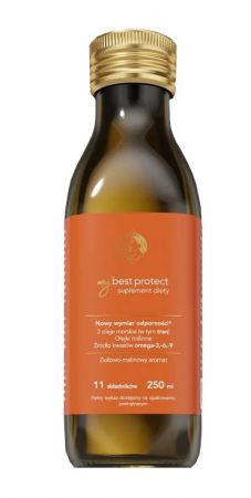 MyBest Protect, Nowy wymiar odporności, aromat ziołowo-malinowy, 250ml