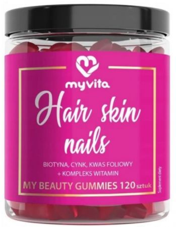 MyVita Hair Skin Nails żelki 120 sztuk