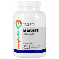 MyVita Magnez+witamina B6,  250 tabletek