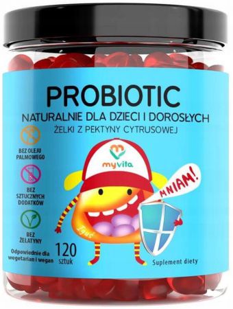 MyVita Probiotic żelki dorośli i dzieci 120 sztuk