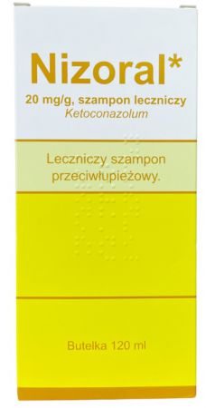 Nizoral, 20 mg/g, szampon leczniczy, (Import - Delfarma), 120ml