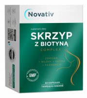 Novativ, Skrzyp z Biotyną Complex, 60 kapsułek