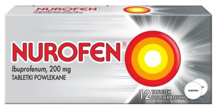 Nurofen, gorączka, bóle różnego pochodzenia 200 mg x 12 tabletek