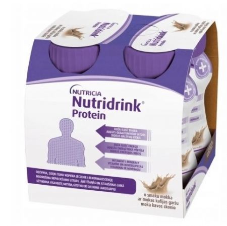 Nutrica Nutridrink Protein o mokka, 4x125 ml