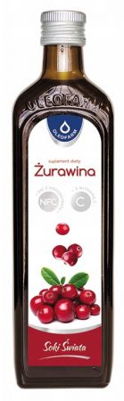 Oleofarm Żurawina, sok z witaminą C, 490 ml