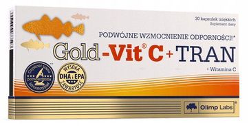 Olimp, Gold-Vit C + Tran, 30 kapsułek