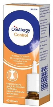 OtriAllergy Control 50 mikrogramów/dawkę, aerozol do nosa, zawiesina