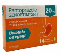 Pantoprazole  Genoptim SPH 20 mg,  14 tabletek dojelitowych