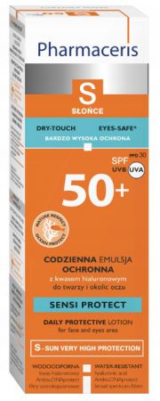 Pharmaceris S Codzienna Emulsja Ochronna Do Twarzy i Okolic Oczu  SPF 50+, 50 ml