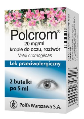 Polcrom, 20 mg/ml, krople do oczu, 2x5ml
