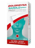 Polopiryna Gardło Spray, 8,75 mg/dawkę, aerozol do stosowania w jamie ustnej, roztwór, 15ml