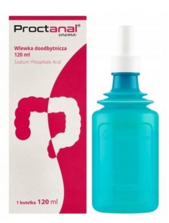 Proctanal enema, wlewka doodbytnicza, 120ml