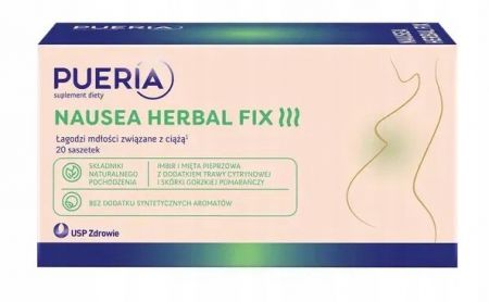 Pueria Nausea Herbal Fix, 20 saszetek