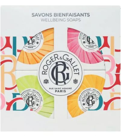 Roger & Gallet Zestaw mydeł well-being 4 kostki x 50 g