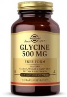 Solgar, Glycine 500 mg, 100 kapsułek