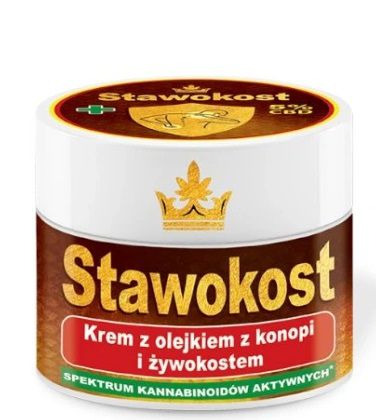 Stawokost, Krem z olejkiem z konopi i żywokostem, 50ml