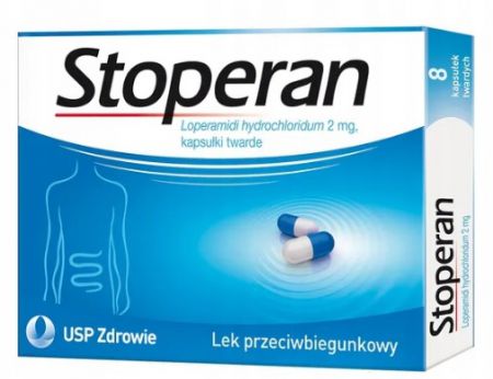 Stoperan 2mg, lek przeciwbiegunkowy, 8 kapsułek