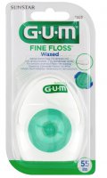 Sunstar GUM Fine Floss, woskowana nić dentystyczna 55m, 1 sztuka