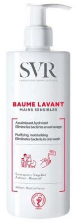 SVR BAUME LAVANT Mains Sensibles, Balsam do mycia rąk, 400 ml