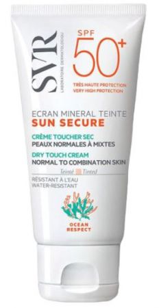 SVR SUN SECURE ECRAN MINERAL TEINTE SPF50+, Krem mineralny tonujący, Skóra normalna i mieszana, 60g