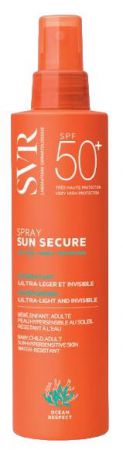 SVR SUN SECURE Spray SPF50+, Mleczna mgiełka ochronna, 200 ml