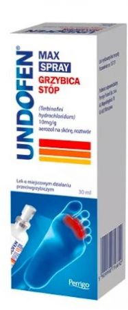 Undofen Max Spary, 10 mg/g, aerozol na skórę, roztwór, 30ml