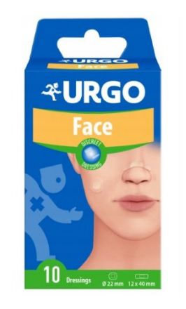 Urgo Face, małe opatrunki na twarz 10 szt.