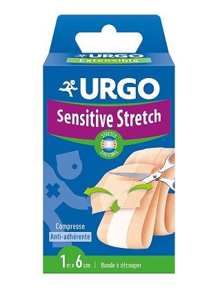 URGO Sensitive Stretch, Opatrunek do cięcia 1m x 6cm 1 sztuka.