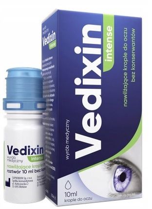 Vedixin Intense, nawilżające krople do oczu bez konserwantów, 10ml