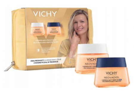 Vichy Neovadiol, Zestaw (Ujędrniający Krem Na Dzień, 50ml + Ujędrniający Krem Na Noc,50ml+kosmetyczk