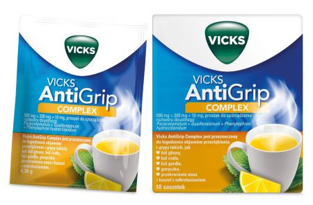 Vicks AntiGrip, Complex Cytrynowy, 10 saszetek