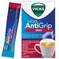 Vicks AntiGrip Max, aromat pomarańczowy, 10 saszetek