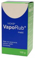 Vicks Vaporub maść do nacierania pleców i klatki piersiowej, 100 g Delfarma