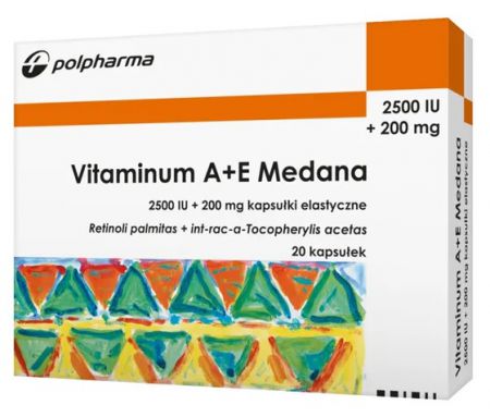 Vitaminum, A+E, Medana x 20 kapsułek