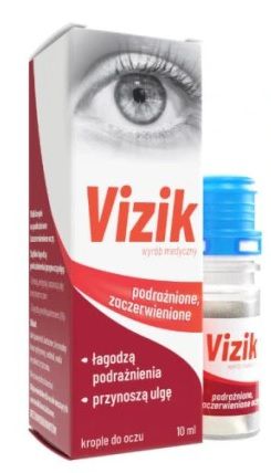 Vizik Podrażnione, zaczerwienione oczy, krople do oczu, 10 ml