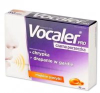 Vocaler pro, czarna porzeczka, 30 pastylek