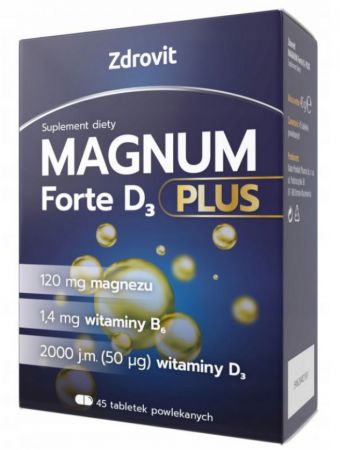 Zdrovit, Magnum Forte D3 Plus, 45 tabletek