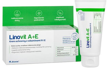 Ziołolek LINOVIT, Krem ochronny, A+E, 50 ml