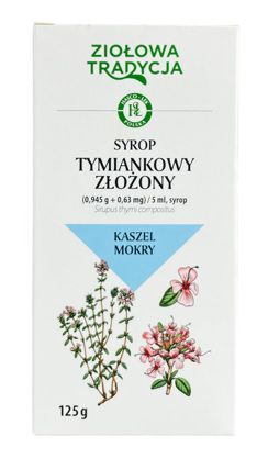 Ziołowa Tradycja, Syrop Tymiankowy Złożony (0,945 g + 0,63 mg)/5 ml, syrop, 125g